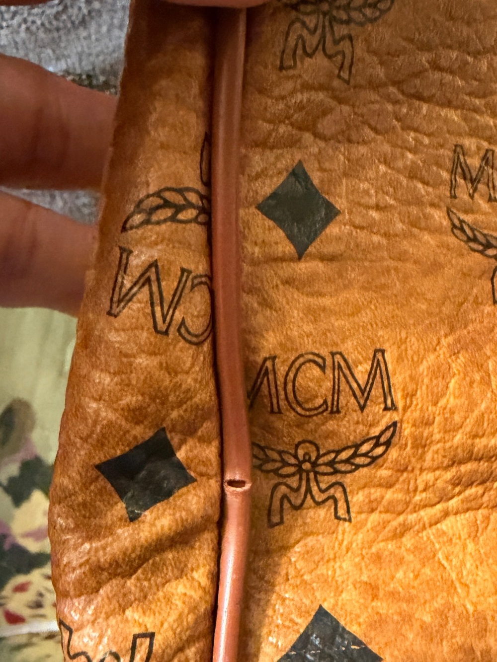 MCM Visetos Cognac Boston/COA) included / vintage - Picture 13 of 13